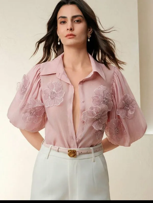 Cotton_Formal_Shirt_With_3-D_Flower_Embroidey