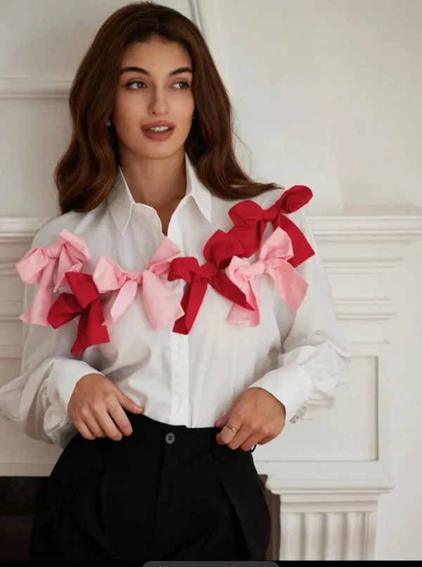Cotton_Formal_Shirt_With_Bow_Tie_Details