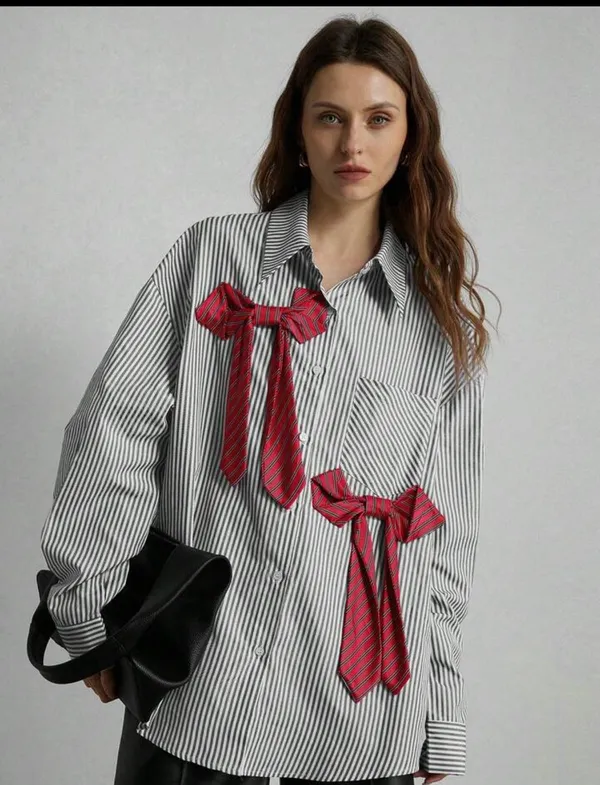 Cotton_Formal_Shirt_With_Bow_Tie_Details