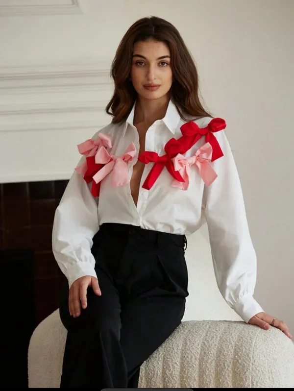 Cotton_Formal_Shirt_With_Bow_Tie_Details