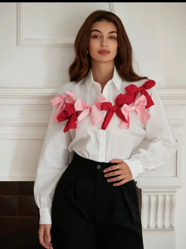 Cotton_Formal_Shirt_With_Bow_Tie_Details