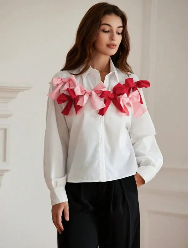 Cotton_Formal_Shirt_With_Bow_Tie_Details