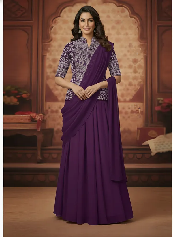 Embroidery_Work_Ready_To_Wear_Saree_With_Blouse