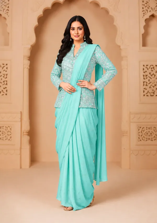 Embroidery_Work_Ready_To_Wear_Saree_With_Blouse