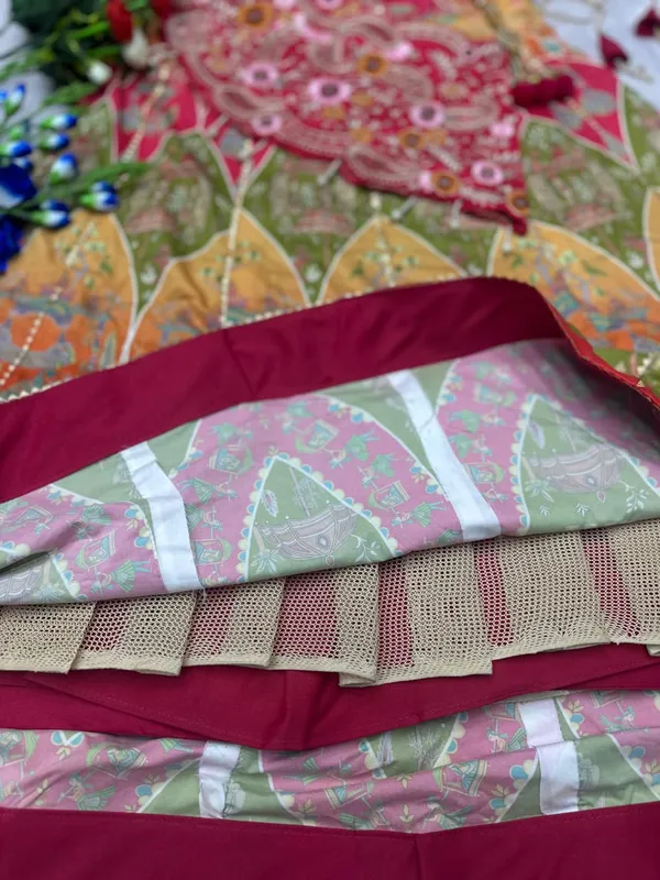 New_Super_Embroidery_Coding_work__Lehengha_choli