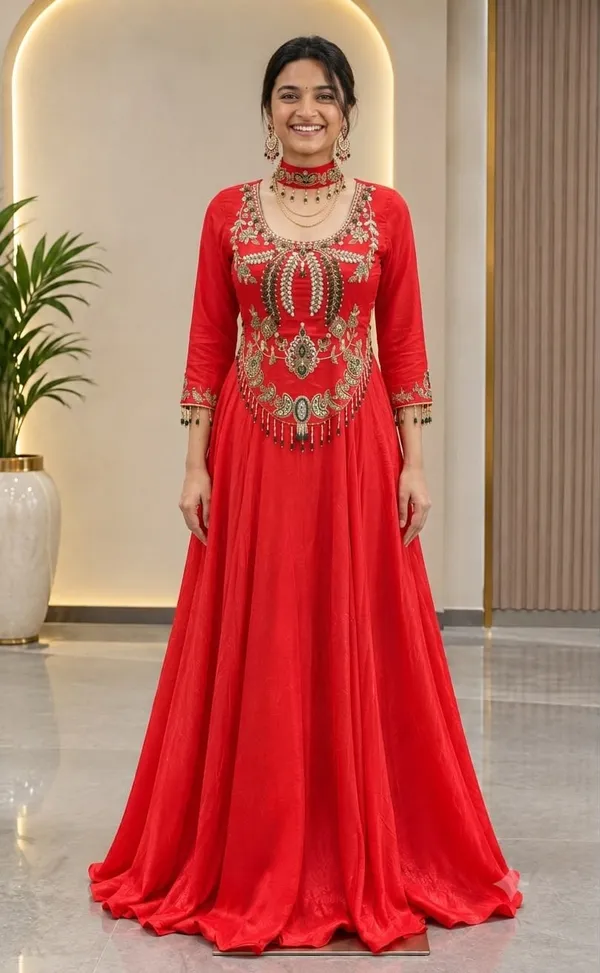 New_Super_Trending_Embroidery_Sequence_work_blouse_and_lehenga