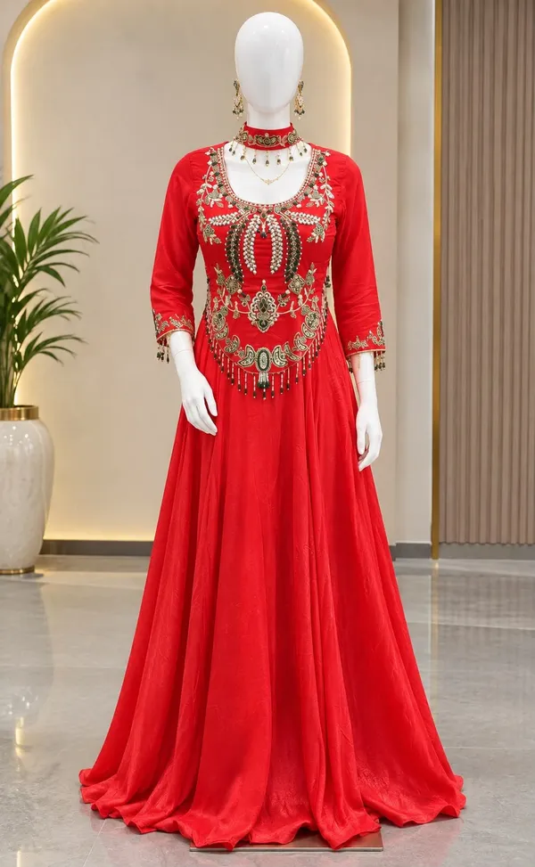 New_Super_Trending_Embroidery_Sequence_work_blouse_and_lehenga