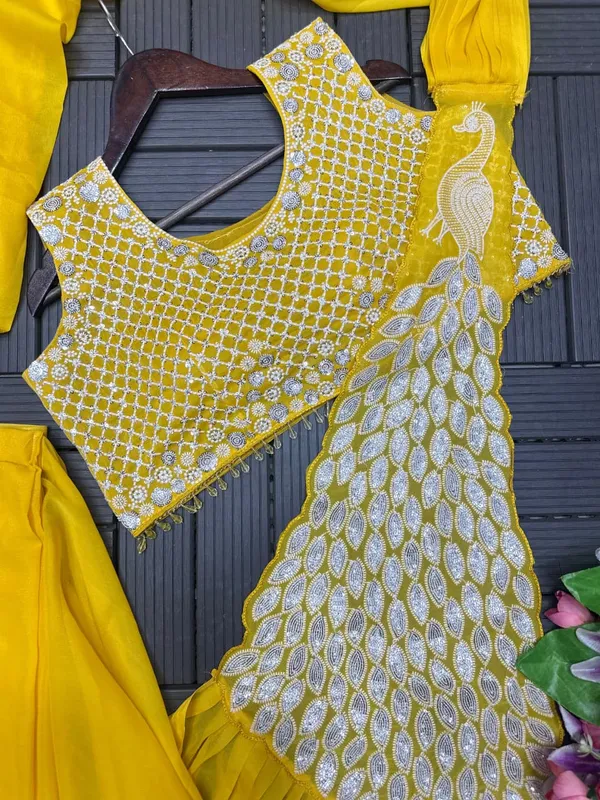 New_Super_Trending_Embroidery_Sequence_work_ready_to_wear_saree_with_Embroidery_Blouse