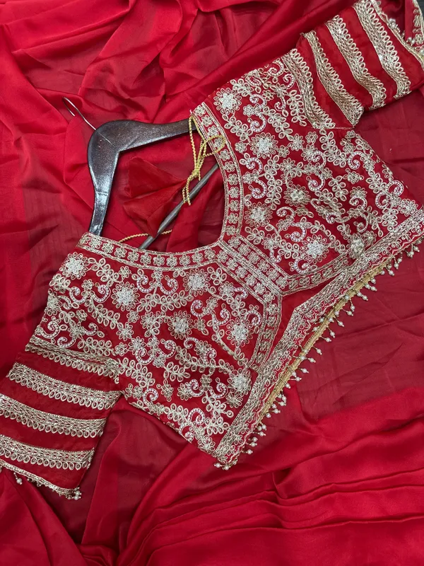 New_Super_Trending_Embroidery_Sequence_work_ready_to_wear_saree_with_Embroidery_Blouse