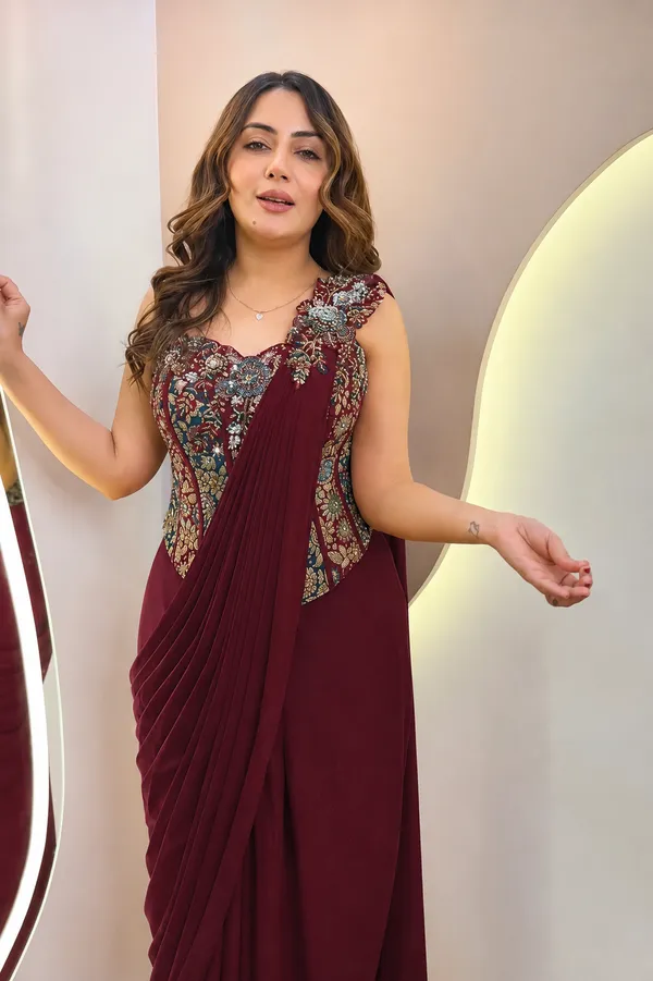 New_Super_Trending_Embroidery_Sequence_work__Heavy_Georgette_saree_with_Embroidery_Blouse