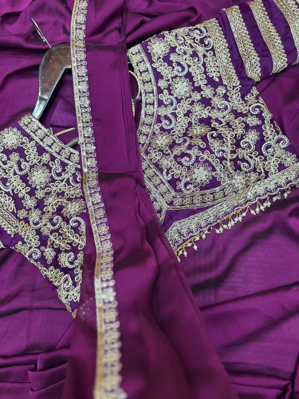 New_Super_Trending_Embroidery_Sequence_work_ready_to_wear_saree_with_Embroidery_Blouse