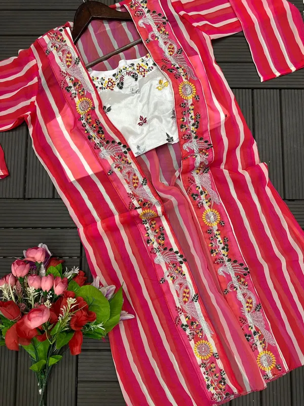 New_Super_Trending_Party_Wear_Shrug_And_Plazzo