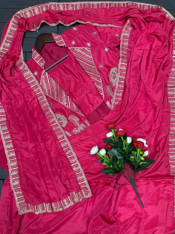 New_Super_Trending_Party_jacket_with_saree_Reday_to_wear_Embroidery_work_saree