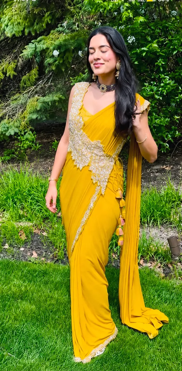 New_Super_Trending_Embroidery_cording_work_ready_to_wear_saree_with_Embroidery_Blouse__STICHED