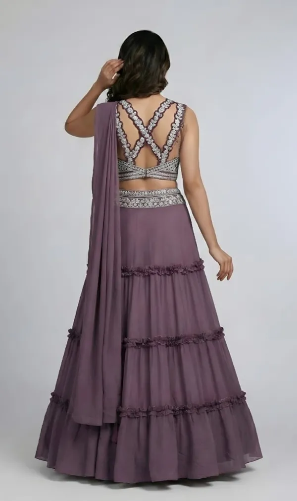 Wine__Ready_To_Wear_Chinon_Silk_Lehenga_Choli_With_Embroidery_Koding_Jari_Work__Fenshi_Lesh_Blouse__Bodae