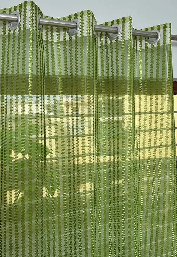 Green,_Self_Design__Tissue,_Net_Transparent__Curtain_Single_Curtain