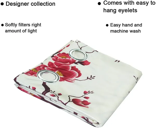 Pack_Of_4,_Maroon,_Floral__152_cm_5_ft_Polyester_Room_Darkening_Window_Curtain