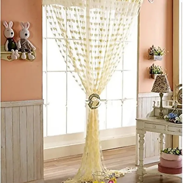 Pack_Of_2,_Yellow,_Self_Design__210_cm_7_ft_Polyester_Transparent_Door_Curtain