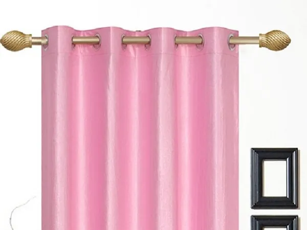 Pack_Of_2,_Pink,_Plain__Polyester_Semi_Transparent_Curtain