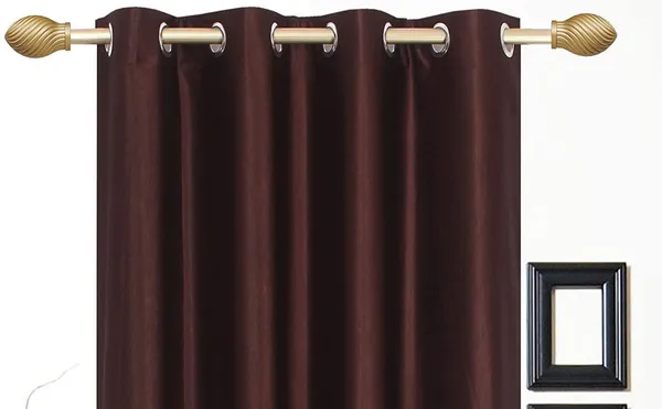 Pack_Of_2,_Brown,_Plain__Polyester_Semi_Transparent_Curtain