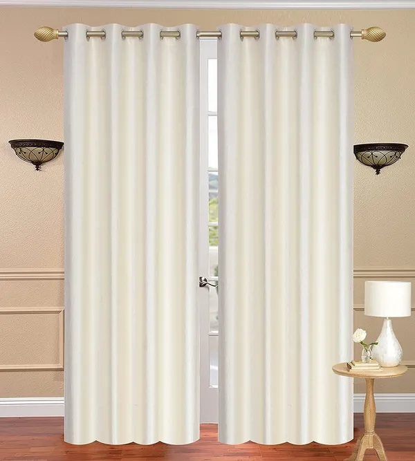 Pack_Of_2,_Beige,_Plain__Polyester_Semi_Transparent_Curtain