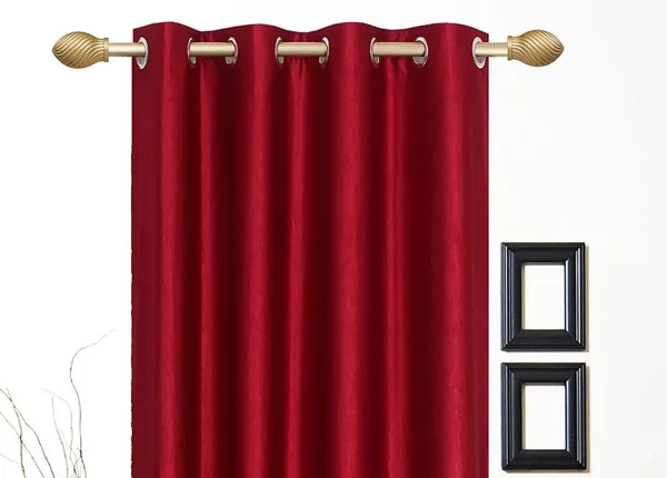Pack_Of_2,_Maroon,_Plain__Polyester_Semi_Transparent_Curtain