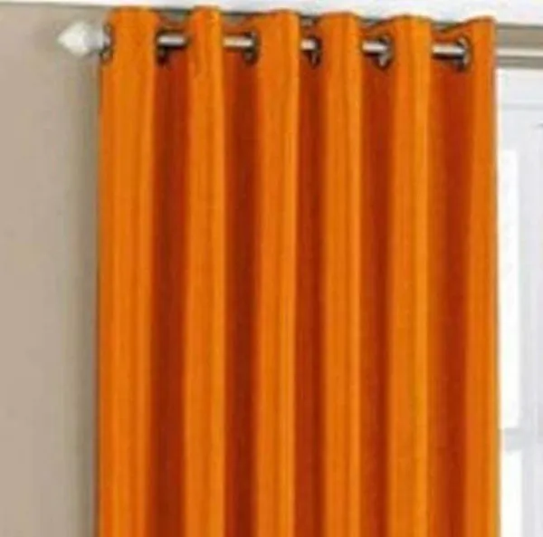 Pack_Of_2,_Orange,_Plain__Polyester_Semi_Transparent_Curtain