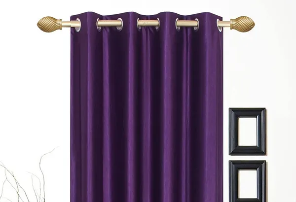 Pack_Of_2,_Purple,_Plain__Polyester_Semi_Transparent_Curtain