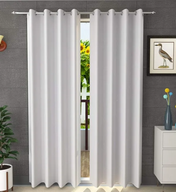 Pack_Of_2,_White,_Solid__Polyester_Semi_Transparent_Curtain