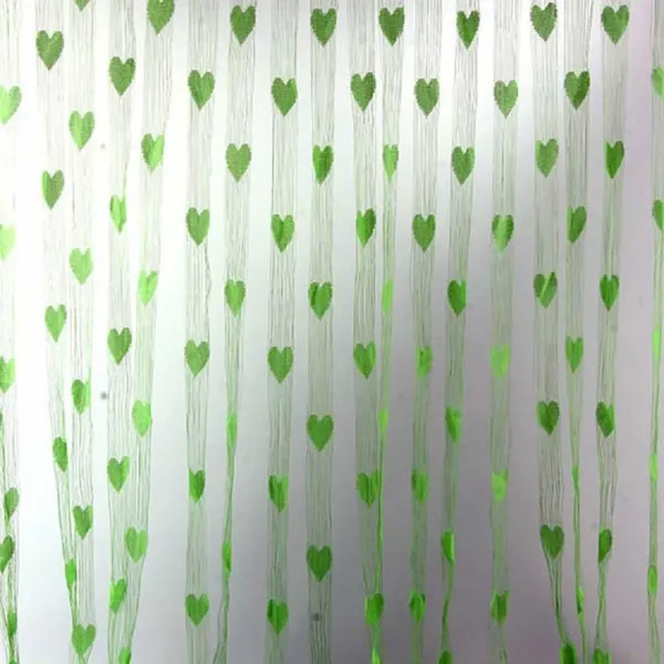 Pack_Of_2,_Green,_Self_Design__210_cm_7_ft_Polyester_Transparent_Door_Curtain