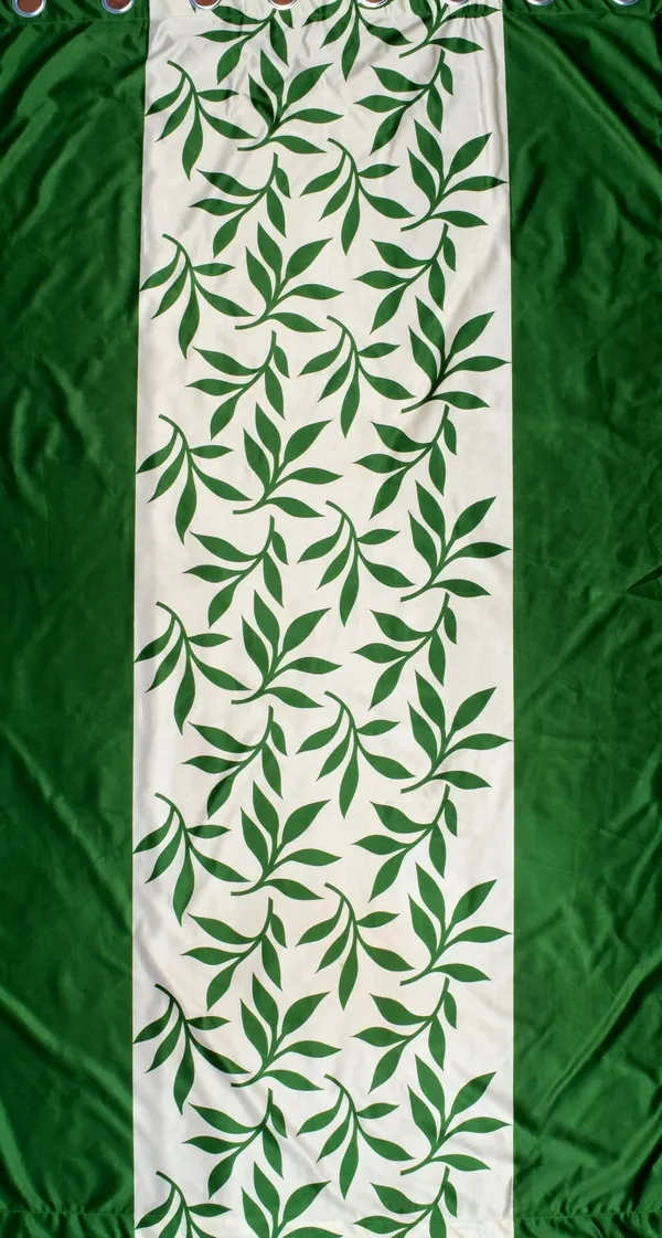 Pack_Of_2,_Green,_Printed__Polyester_Semi_Transparent_Curtain