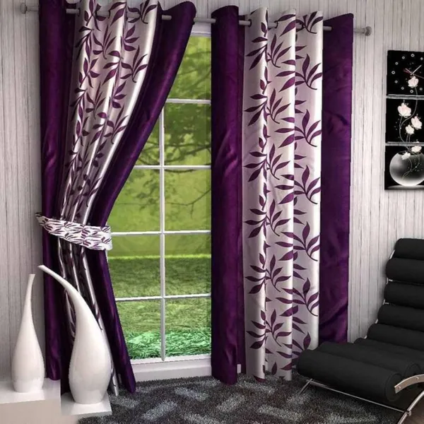 Pack_Of_2,_Purple,_Printed__Polyester_Semi_Transparent_Curtain