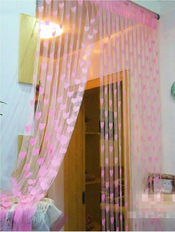 Pack_Of_2,_Pink,_Self_Design__210_cm_7_ft_Polyester_Transparent_Door_Curtain