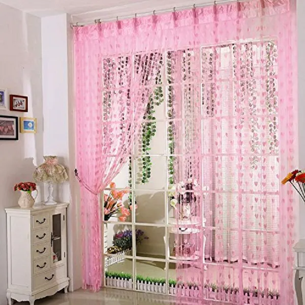 Pack_Of_2,_Pink,_Self_Design__210_cm_7_ft_Polyester_Transparent_Door_Curtain