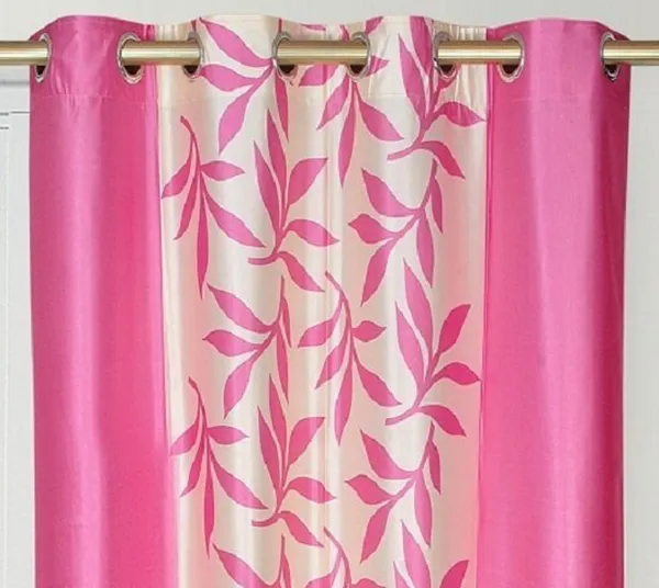 Pack_Of_2,_Pink,_Printed__Polyester_Semi_Transparent__Curtain