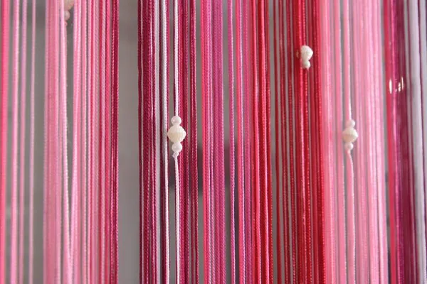 Pack_Of_2,_Red,_Self_Design__214_cm_7_ft_Polyester_Semi_Transparent_Door_Curtain