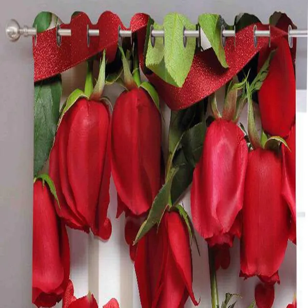 Pack_Of_2,_Red,_Floral__TrueValue_Creations_212_cm_7_ft_Velvet,_Silk_Blackout_Door_Curtain