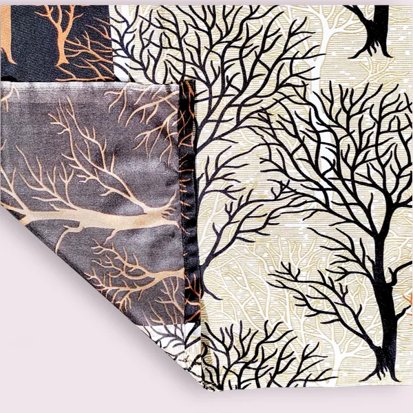 Pack_Of_2,_Brown,_Floral__Wacky_153_cm_5_ft_Polyester_Semi_Transparent_Window_Curtain