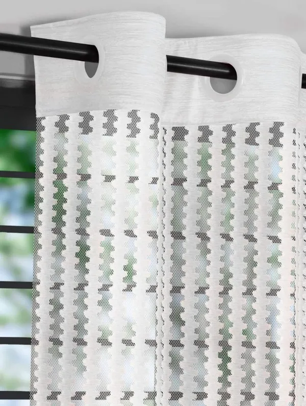 Pack_Of_2,_White,_Self_Design__Polyester_Transparent__Curtain