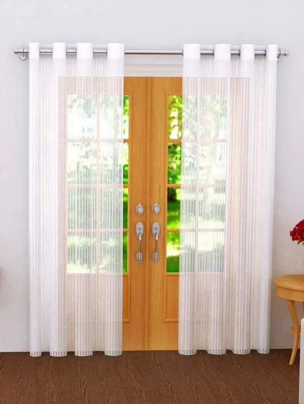 Pack_Of_2,_White,_Self_Design__Polyester_Transparent__Curtain