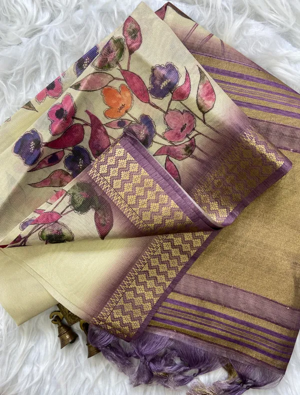 Anvika_Purple_–_Diwali_Special_|_Soft_Tissue_Silk_Saree_with_Digital_Print,_Border_&_Rich_Pallu,_Sequence_&_Contrast_Print_Blouse_with_Tassels