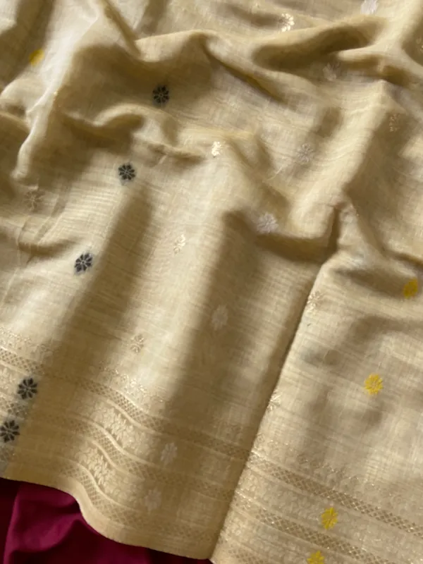 Gowri_Cream_–_Divine_Wedding_Special_|_Premium_Soft_Muga_Cotton_Paithani_Saree_with_Colourful_3D_Woven_Elephant_Design_Pallu