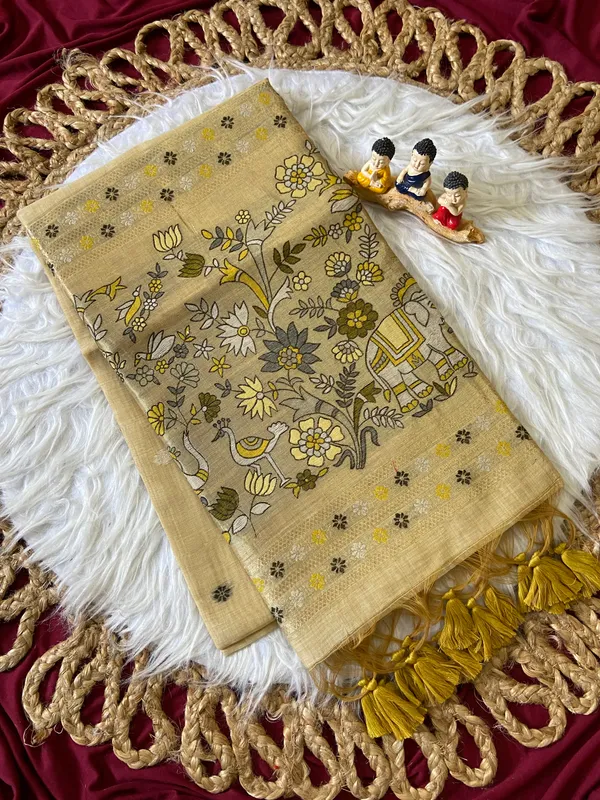 Gowri_Cream_–_Divine_Wedding_Special_|_Premium_Soft_Muga_Cotton_Paithani_Saree_with_Colourful_3D_Woven_Elephant_Design_Pallu