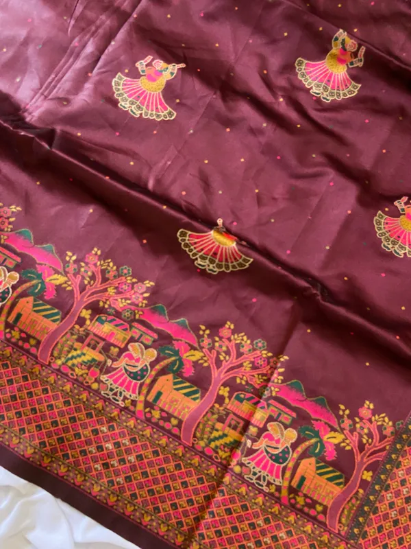 Melody_Brown_–_Melodic_Aesthetic_Edit_for_You_|_Soft_Pashmina_Silk_Saree_with_Woven_Zari_Work,_Pashmina_Design_Saree_&_Running_Blouse_with_Tassels