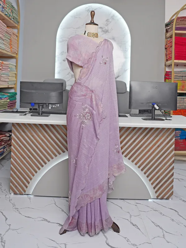 Soft_Crunchy_Silk_sarees_with_Beautiful_Foil_Print_With_Attractive_Handwork_Design_Saree_And_Foil_Print_Blouse