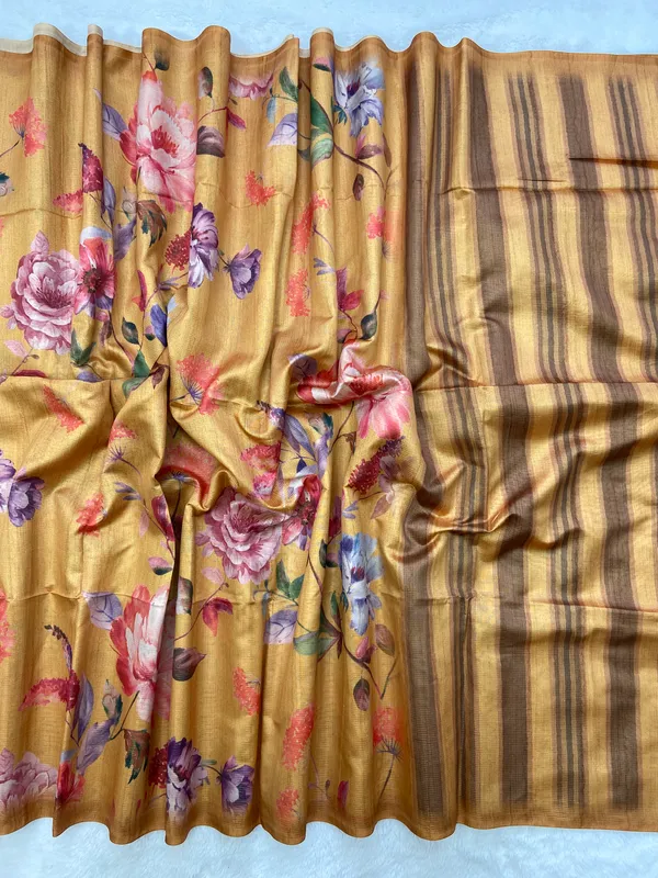 Jhansi_Yellow_–_Fearless_Diwali_Special_|_Soft_Tussar_Silk_Saree_with_Digital_Print,_Zari_Line_All-over_Saree_&_Digital_Print_Blouse_with_Tassels