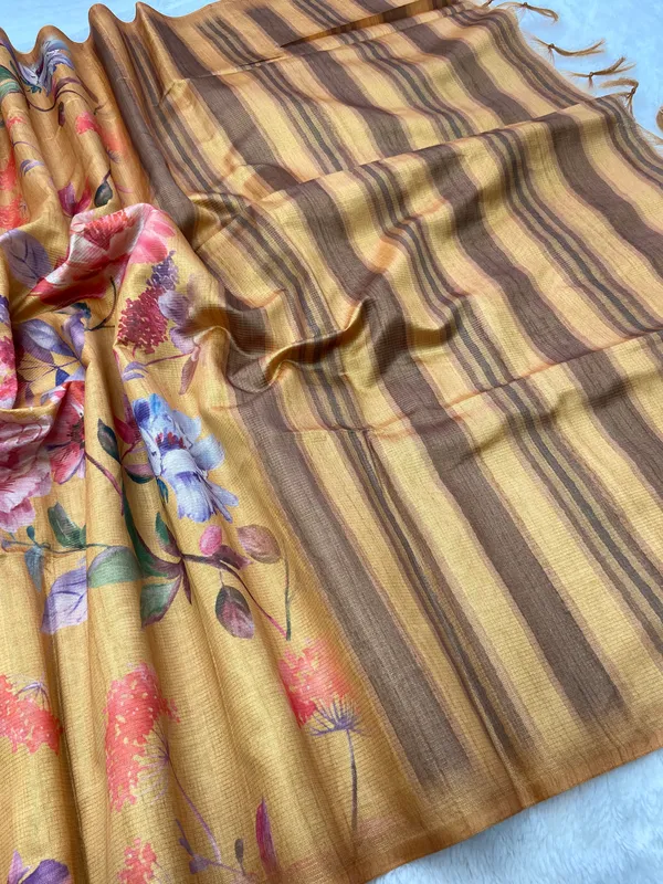 Jhansi_Yellow_–_Fearless_Diwali_Special_|_Soft_Tussar_Silk_Saree_with_Digital_Print,_Zari_Line_All-over_Saree_&_Digital_Print_Blouse_with_Tassels