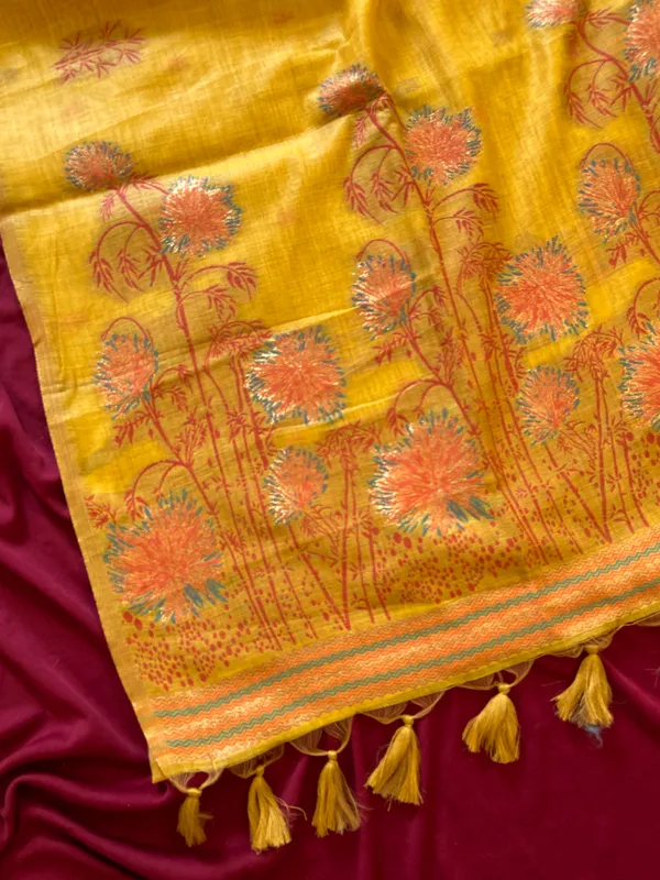 Grisha_Yellow_–_Floral_Pallu_Wedding_Special_|_Premium_Soft_Muga_Cotton_Saree_with_Colourful_Resham_Weaving_Flower_Design_Pallu