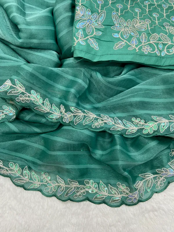 Soft_Shimmer_Patta_sarees_with_Beautiful?_Embroidery_&_Sequence_Work_With_Attractive_Cutwork_Border_And_Heavy_Embroidery_&_Sequence_Work_Blouse_in_new_styles_n_new_look
