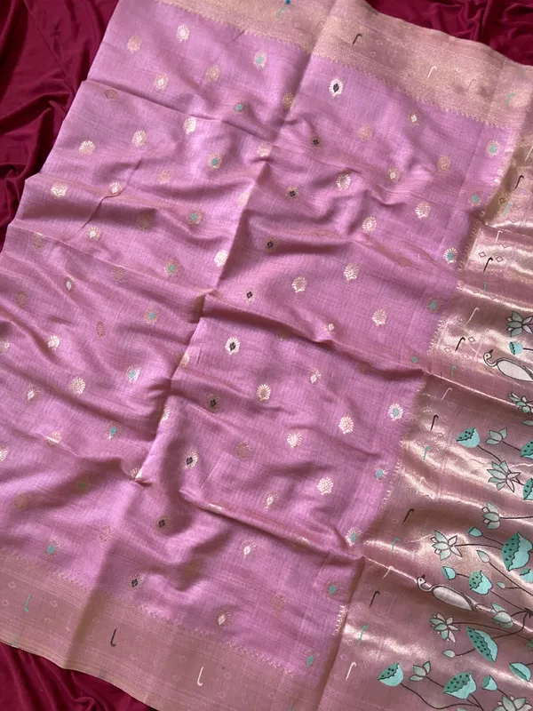 Pallavi_Neon_Pink_–_Cow_Pallu_Wedding_Special_|_Premium_Soft_Muga_Cotton_Paithani_Saree_with_Colourful_3D_Woven_Cow_Design_Pallu